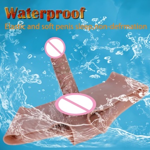 SXXY Silicone Hollow <b>Dildo</b> Pants Penis Sleeve Cock Enlargement Extender for Male Underwear Penis Sleeve Pants Sex Toys for Men - Product Image 5