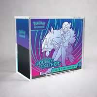Boîte de rangement en acrylique pour cartes de jeu, boîte d'entraînement élite en acrylique, boîte de présentation de jeu de cartes avec aimant puissant pour boîte de cartes