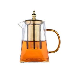 New chịu nhiệt Borosilicate Glass ấm vuông Glass cà phê ấm trà với nắp - Product Image 3