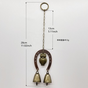 Carillons éoliens de sorcière, cordes décoratives, cloches en métal, bricolage, ficelle, cloche faite à <span class=keywords><strong>la</strong></span> main, décorations suspendues à <span class=keywords><strong>la</strong></span> porte, carillons éoliens - Product Image 6