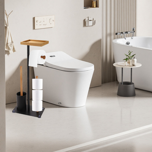 Portasciugamani <span class=keywords><strong>da</strong></span> Bagno Multifunzionale <span class=keywords><strong>in</strong></span> <span class=keywords><strong>Acciaio</strong></span> <span class=keywords><strong>Inox</strong></span>, <span class=keywords><strong>Porta</strong></span> Rotolo di <span class=keywords><strong>Carta</strong></span> <span class=keywords><strong>Igienica</strong></span> <span class=keywords><strong>da</strong></span> <span class=keywords><strong>Terra</strong></span> Resistente all'Umidità - Product Image 2