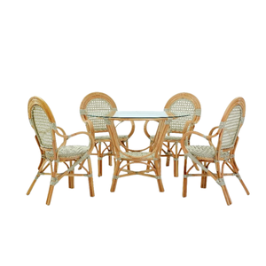 Vente chaude Bali Design Dining Set Concept fait à la main en rotin avec table ronde directement de l'Indonésie Home Concept Bistro Set - Product Image 5