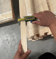 Tira de madera triangular para clientes de madera dura, tira de madera maciza, tira de madera de ángulo recto, Material de modelo de construcción DIY isósceles
