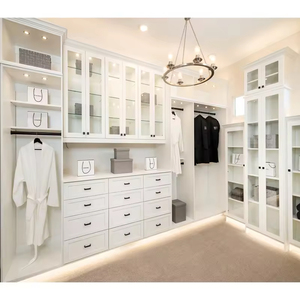 מערכת ארון בגדים מודרנית לבנה בהתאמה אישית לחדר שינה |   פתרון ארון בגדים גדול ומתכוונן לריהוט הבית - Product Image 5