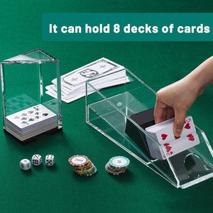คาสิโนโดยใช้ถาดอะคริลิคใสสำหรับชิปโป๊กเกอร์ปกติ8แพ็ค - Product Image 6