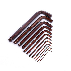 ชุดประแจหกเหลี่ยมรูปตัว L แบบหัวบอลขยาย S2 บรอนซ์ ขนาดอิมพีเรียล นิ้ว ผ่านกระบวนการอบชุบแข็ง สำหรับงานซ่อมแซม DIY - Product Image 1