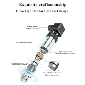 Trasmettitore di pressione universale DigitalHiah precisione pressione aria pompa acqua sensore trasmettitore di pressione con Display4-20mA RS485 - Product Image 2