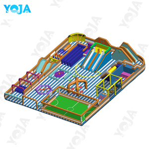 Parcours d'obstacles gonflable extérieur durable et de grande taille, château gonflable commercial pour enfants, utilisation dans les parcs d'attractions et les aires de jeux - Product Image 1