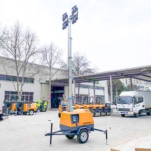 Generador diésel compacto montado en remolque con luz de torre de 4m-9m de altura para iluminación de emergencia - Product Image 4