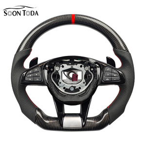 Volante SOON TODA per <span class=keywords><strong>W205</strong></span> Perfettamente Compatibile per Mercedes Classe C <span class=keywords><strong>W205</strong></span> Ricambio Stile Originale in Fibra di Carbonio - Product Image 2