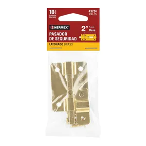 Master con 36 unidades Pasador de barra plana 2 'acabado latón, HERMEX - Product Image 4