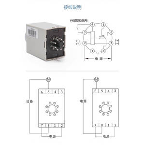 Relé de Retardo de Apagado Chint JSZ3F, Retardo de Desconexión de Energía, Controlador de CA 220 V, CA/CC 24 V con ST3PF - Product Image 3
