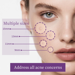 Patchs hydrocolloïdes pour l'acné - Autocollants anti-boutons de grande taille pour le visage et le corps, adaptés aux joues, au front, au menton et aux boutons - Product Image 4