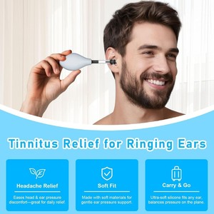Dispositivo de succión para alivio de la presión en los oídos, alivio del tinnitus, silbidos, silicona, reutilizable, portátil, eficaz, herramienta para reducir la tensión al volar 3 - Product Image 6
