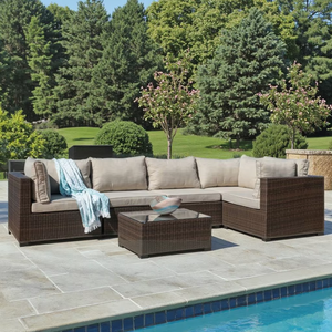 Ensembles de <span class=keywords><strong>jardin</strong></span> Mobilier d'extérieur Coin <span class=keywords><strong>salon</strong></span> Mobilier d'extérieur Mobilier de <span class=keywords><strong>jardin</strong></span> extérieur <span class=keywords><strong>en</strong></span> aluminium Piscine extérieure Canapé d'extérieur - Product Image 3