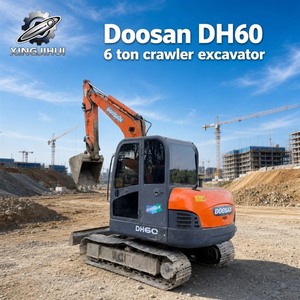 รถขุด Doosan DH60 มือสอง ขนาด 6 ตัน รถขุดขนาดเล็ก Doosan แท้ มือสอง รถขุด Doosan 60 สำหรับขาย - Product Image 1