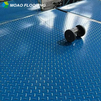 Großhandel 2mm ~ 5mm Dicke Rutsch feste PVC-Matte Rollen boden für Auto Garage Matte Bus Werkstatt PVC Vinyl Matte Garage Bodenbelag Teppich