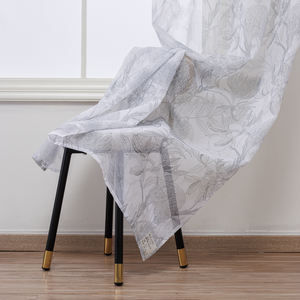 Padrão Floral personalizado Living Room Decor Sheer Tulle Cortinas Papel Impressão cortinas para casa Janela Valances - Product Image 3