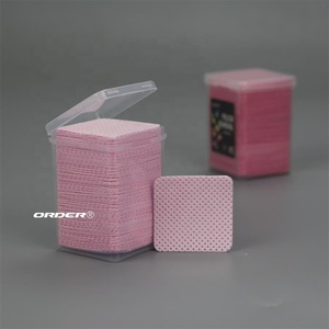 <span class=keywords><strong>Rosalind</strong></span> Nail Supplies – 200 Lingettes et tampons démaquillants pour ongles en PP écologique, sans peluches, avec motif en relief, dans une boîte en plastique - Product Image 3