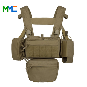 MMC0232 Mk3 Ensemble de gilet de charge léger pour sports de plein air, montage sur poitrine, noir, polyester, gilet tactique, sangle de poitrine, entraînement, personnalisable - Product Image 3