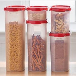 ชุดกล่องขนมพลาสติกไร้สาร BPA วางซ้อนกันได้3ชิ้นกล่องเก็บของในห้องครัวความจุขนาดใหญ่ - Product Image 2