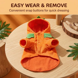 Puppy New Cotton Summer <strong>Halloween</strong> <strong>Dog</strong> &amp; Cat Pumpkin Head Costume 4-Legged <strong>Outfit</strong> - Product Image 6