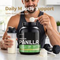 Poudre de protéines de lactosérum avec logo personnalisé, gain de masse, supplément nutritionnel sportif pour l'entraînement en salle de sport