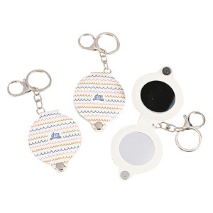 Espejo de Maquillaje <span class=keywords><strong>Plegable</strong></span> de PVC de Color Sólido Personalizado por el Fabricante, Espejo Cosmético para Mujer, Regalos Promocionales Publicitarios - Product Image 6