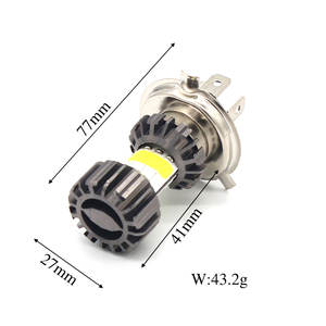 ไฟตัดหมอก12V H4 LED Moto H6 BA20D,ไฟ LED 8ด้าน COB สีขาว6000K Hi <span class=keywords><strong>Lo</strong></span> อุปกรณ์เสริมสำหรับสกู๊ตเตอร์ - Product Image 4