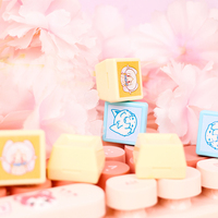 Timbre en plastique écologique Kawaii, style chocolat, pour journal intime personnalisé, style coréen et japonais, mini cadeaux mignons et esthétiques