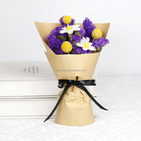 Mini gedroogd bloemenboeket natuurlijke roos chrysant op maat gemaakte bloemarrangementen mooi cadeau voor bruiloft feest thuisdecoratie