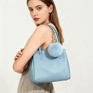 Juego de 8 Pompones de Piel Sintética Esponjosa, Bolas de Peluche, Accesorios para Bolsos de Mujer, Multicolor, Llaveros Decorativos Suaves, Paquete Promocional - Product Image 3