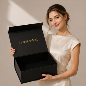 Lionwrapack Scatola Regalo di Lusso Personalizzata con Nastro, Confezione Pieghevole per Abbigliamento, Scatola Premium Personalizzata per Vestiti - Product Image 4