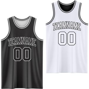 Camisetas de Baloncesto Reversibles Personalizadas, Camisetas sin Mangas con Nombre y Número Impresos Personalizados para Hombres y Jóvenes, Uniformes de Práctica en Blanco para Equipos, Tallas XS-XL - Product Image 2