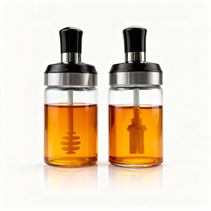 220ml mật ong Jar với hoán đổi cho nhau bàn chải, bơm lại mật ong container, biểu tượng tùy chỉnh cung cấp số lượng lớn - Product Image 3
