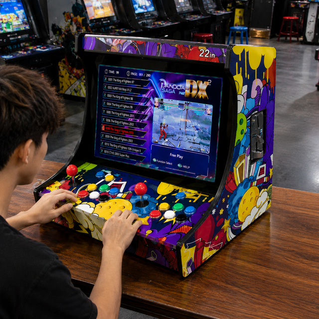 Professional 22 Inch HD Screen Bartop Arcade Machine Pandora Saga DX 2 Dual Player Coin Operated Video Game Cabinet for Bar