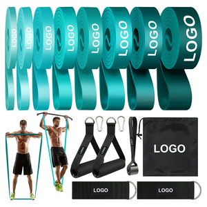 Fascia Elastica Personalizzata in TPE <span class=keywords><strong>Blu</strong></span> Azzurro Sfumato 2080mm per Sprint, Trazioni, Flessioni, Allenamento di Forza e Assistenza Fitness - Product Image 6
