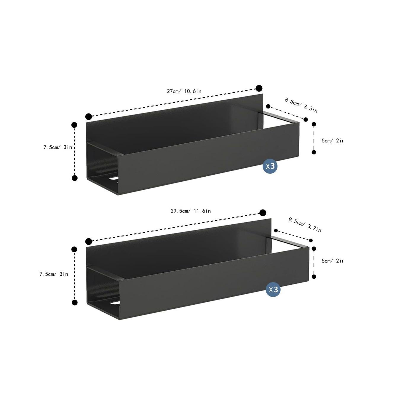 Negro 3 PCs set 06 (en caja)-con gancho