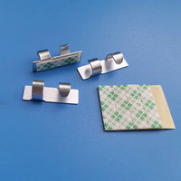 Pince de gestion de câble métallique à dos collé, support de fil fixe de 7mm, pince de câble de fil, support de cravate adhésif