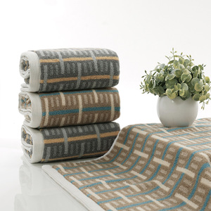 Toallas de Algodón Puro Teñido con Hilo Kim Ryan, 32s, Gruesas y Absorbentes, para Uso Doméstico, Regalo, Logotipo Personalizable - Product Image 1