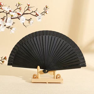 Ventilador de mano de madera con diseño de flor española, estilo flamenco, venta al por mayor, últimas novedades - Product Image 2