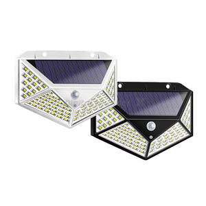 100 Led Porte Extérieure Sans Fil Lampe Étanche 100 LED Jardin Lumière Solaire Avec Détecteur De Mouvement Mur Solaire Jardin Lumières - Product Image 4