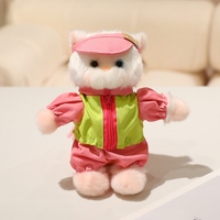 Peluche chat mignonne personnalisable, animal en peluche chat avec vêtements, peluches kawaii, cadeaux d'anniversaire et de fêtes, vente en gros OEM ODM