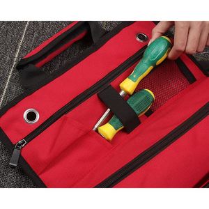 4 Zipper Pockets Waterproof Canvas Roll up Portable Tool Bag for Mechanic Electrician Multifunctional Storage Bag - Product Image 3
