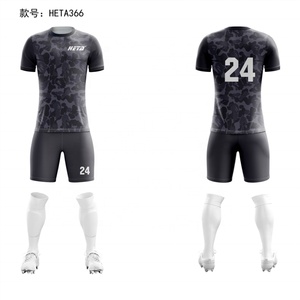 ชุดฟุตบอลทีมสโมสรแบบใหม่สั่งทำได้ เสื้อฟุตบอลชาย กางเกงขาสั้นระบายอากาศ ชุดเสื้อฟุตบอลแบบซับลิเมชั่น - Product Image 1