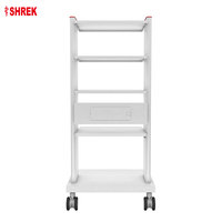 Chariot d'endoscopie médicale 2D en acier inoxydable Shrek 303, chariot laparoscopique à plusieurs niveaux pour hôpital