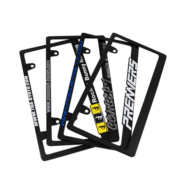 Поднятый Логотип, рама для номерного знака на заказ, рама для номерного знака мотоцикла, пластиковая рамка для номерного знака автомобиля для украшения автомобиля