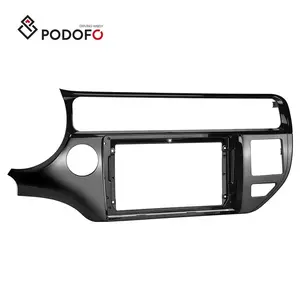 Podofo 9 polegadas Moldura Kits para KIA Rio 2015 Multimedia Player 2 Din Fascia stereo Navegação GPS Unidade de Cabeça de DVD Do Carro