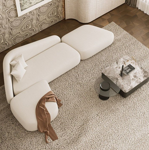Canapé modulaire minimaliste moderne à trois places pour salons de beauté, hôtels, zones de réception, design d'angle créatif - Product Image 6