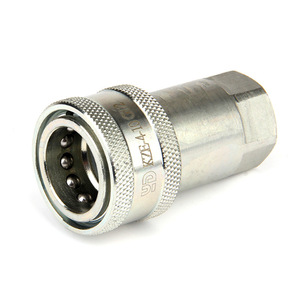 Raccord rapide hydraulique KZE en acier au carbone haute pression, zingué, pour raccords de tuyaux d'huile - Product Image 3